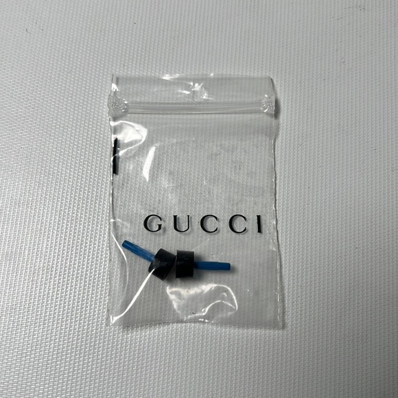 New AUTH Gucci Black Heel Tip Replacement Caps - Picture 1 of 2